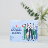 保健気に労働日スライダ ポストカード (スタンド正面)