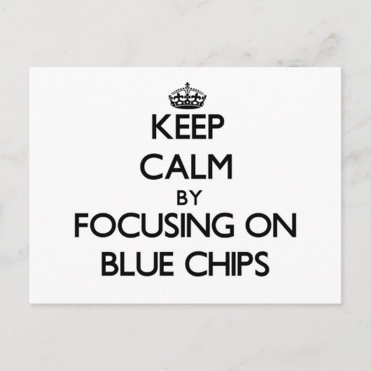 保優良チップスに焦点を当てて冷静 ポストカード (正面)