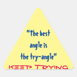 保先生 三角形シール