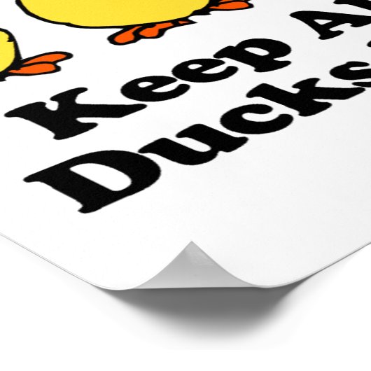 保全てのアヒル ポスター (角)