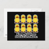 保全てのアヒル ポストカード (正面/裏面)