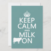 (保全ての色で)落ち着いて乳を飲む 招待状 (正面)