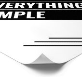 保全シンプル ポスター (角)