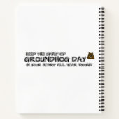 保全ハートのThe Spirit of Groundhog Day ノートブック (裏面)