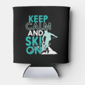 保冬のスキーおもしろい場の静か 缶クーラー (正面)