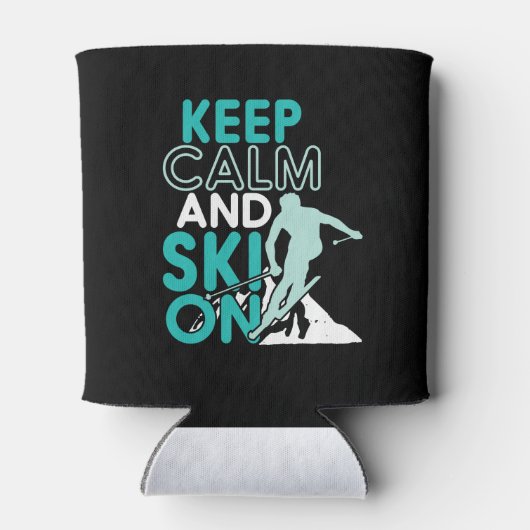 保冬のスキーおもしろい場の静か 缶クーラー (裏面)