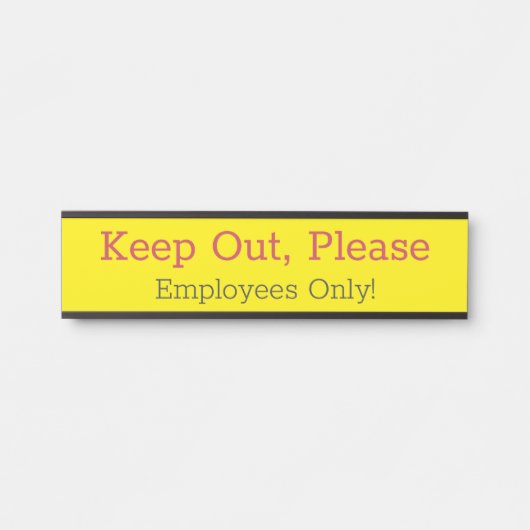 「保出て、お願い」サイン サインプレート (正面)