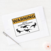 保出て！ベロキラプター徴候 長方形シール (封筒)