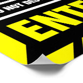 保出て!DJ at Work - Disk Jockey DJingターンテーブル ポスター (角)