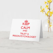 保刑務所の心理学者を信頼する カード (黄色い花)