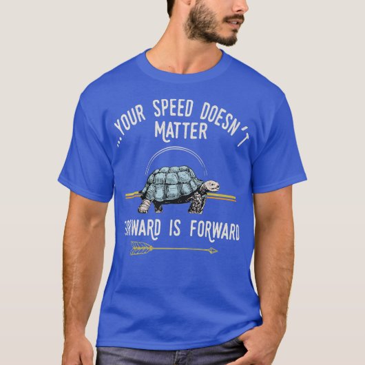 保前向き亀の日考え前 Tシャツ (正面)