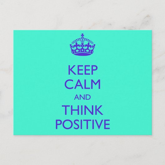 保前向き穏や考え ポストカード (正面)