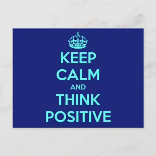 保前向き穏や考え ポストカード (正面)