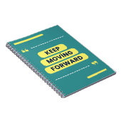 保前進やる気を起こさせる引用文 ノートブック (右側)