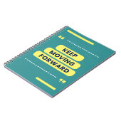 保前進やる気を起こさせる引用文 ノートブック (左側)