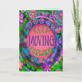 保前進ピかわいらしンク勇気付けられる カード (正面)