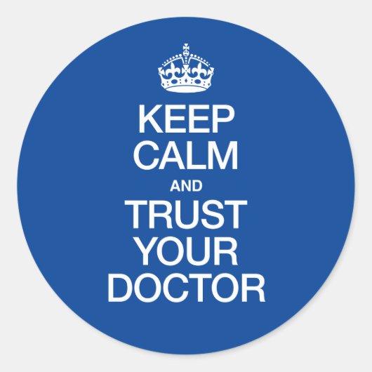 保医者を頼む ラウンドシール (正面)