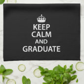 保卒業おもしろい キッチンタオル (折り畳み)