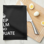 保卒業おもしろい キッチンタオル (四つ折り)