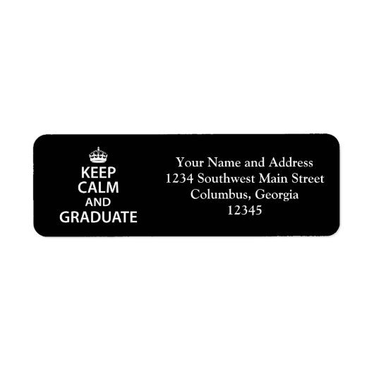 保卒業おもしろい ラベル (正面)