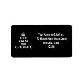 保卒業おもしろい ラベル (正面)