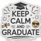 保卒業式 – 卒業式 シール (正面)