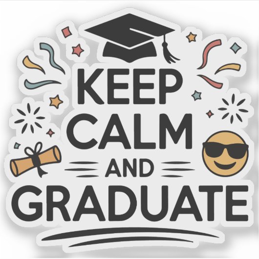 保卒業式 – 卒業式 シール (正面)