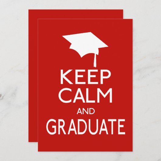 保卒業 招待状 (正面/裏面)