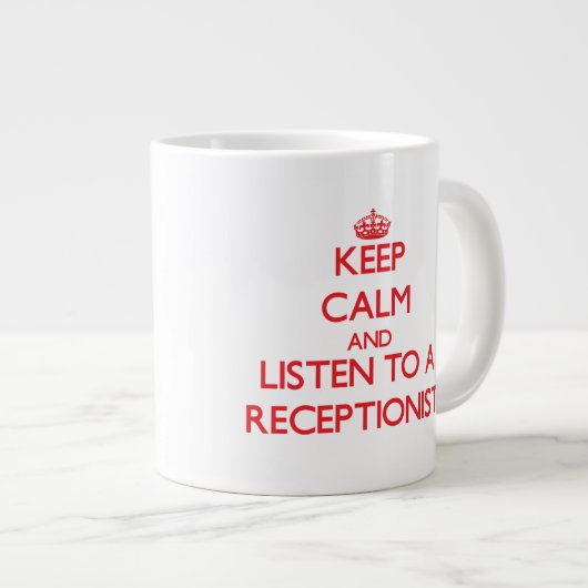 保受け聞係に向かって ジャンボコーヒーマグカップ (正面右)