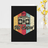 保古いヒップホップラップのお尻 カード (黄色い花)