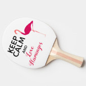 保可愛いラブフラミンゴおもしろい 卓球ラケット (横)