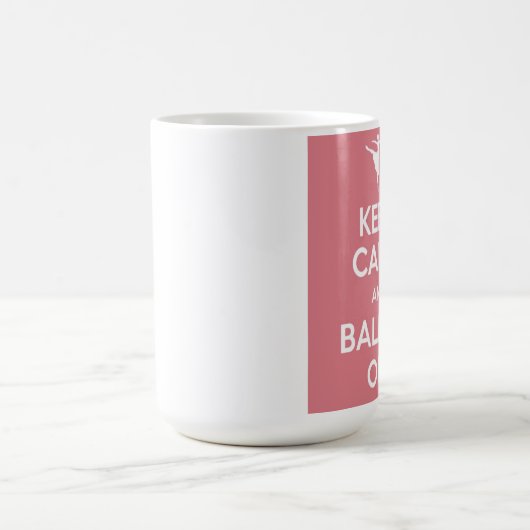 保名前magをカスタマイズしてバレエ コーヒーマグカップ (中央)