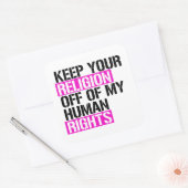 保君の宗教は僕の人権に反する スクエアシール (封筒)