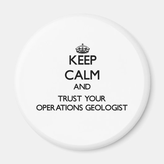 保地質学者を信頼 マグネット (正面)