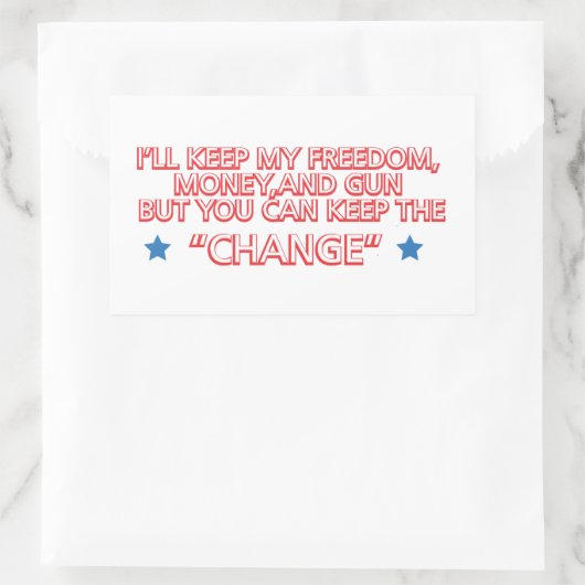 保変化 長方形シール (バッグ)