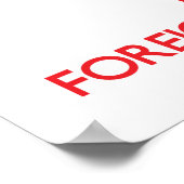 保外国語を愛好する ポスター (角)