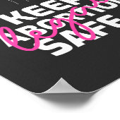 保妊娠中絶 ポスター (角)