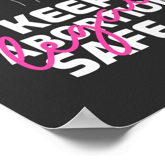 保妊娠中絶 ポスター (角)