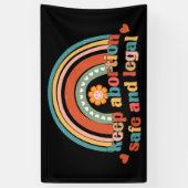 保妊娠中絶 横断幕 (縦)