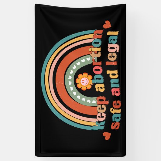 保妊娠中絶 横断幕 (縦)