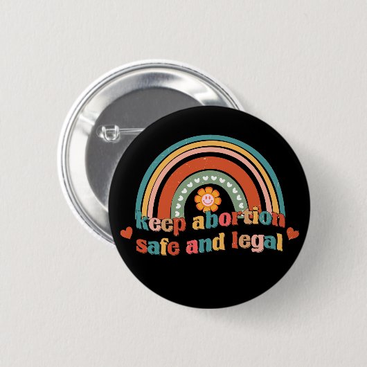 保妊娠中絶 缶バッジ (正面&裏面)