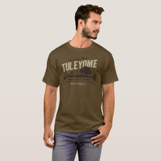 保存およびコミュニティの男性ブラウンのTシャツ Tシャツ