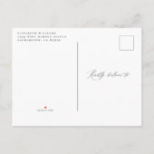 保存しないでください 日程変更のお知らせ 新しい日程発表 インビテーションポストカード (裏面)