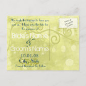 保存する日付カスタマイズ-  案内ポストカード (裏面)