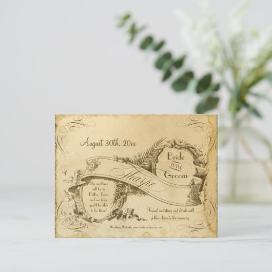 保存の日付 – ティーステンドヴィンテージテープ3 案内ポストカード (スタンド正面)