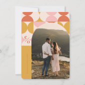 保存の日付, レトロ, アーカイブ写真, 70年代のピンク セーブザデート (裏面)