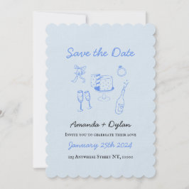 保存の日付 招待状