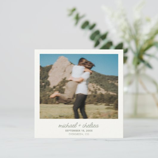 保存の日付 招待状 (スタンド正面)