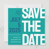 保存の日付！ - 面白い猫の誕生日カード 招待状 (裏面)