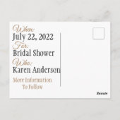 保存の日程 ポストカード (裏面)